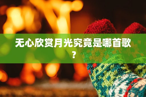 无心欣赏月光究竟是哪首歌？