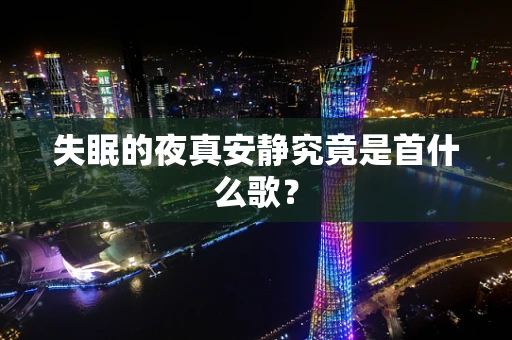 失眠的夜真安静究竟是首什么歌？