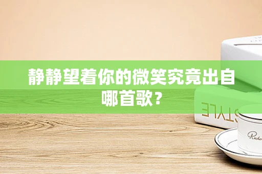 静静望着你的微笑究竟出自哪首歌？