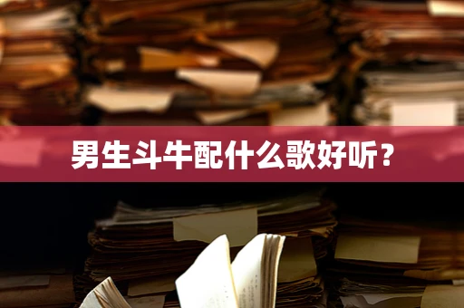 男生斗牛配什么歌好听？