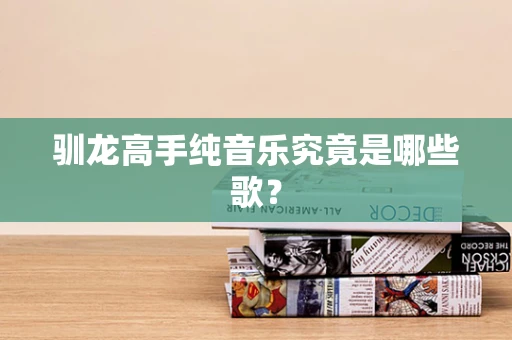 驯龙高手纯音乐究竟是哪些歌？