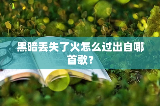 黑暗丢失了火怎么过出自哪首歌？