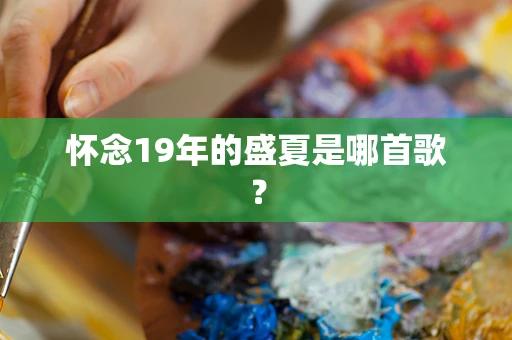 怀念19年的盛夏是哪首歌？
