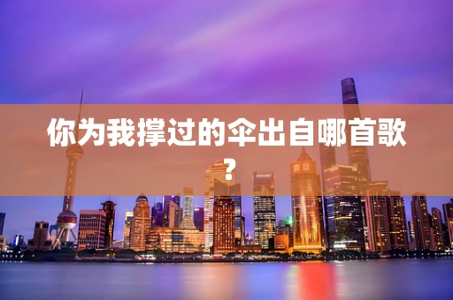 你为我撑过的伞出自哪首歌？