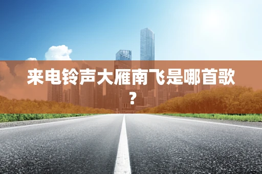 来电铃声大雁南飞是哪首歌？