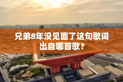 兄弟8年没见面了这句歌词出自哪首歌？