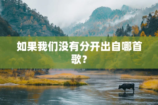 如果我们没有分开出自哪首歌？