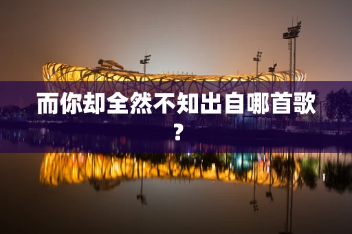 而你却全然不知出自哪首歌？