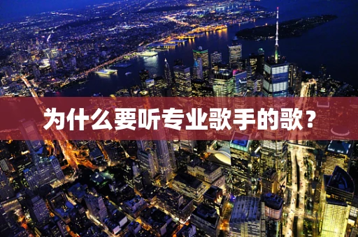 为什么要听专业歌手的歌？