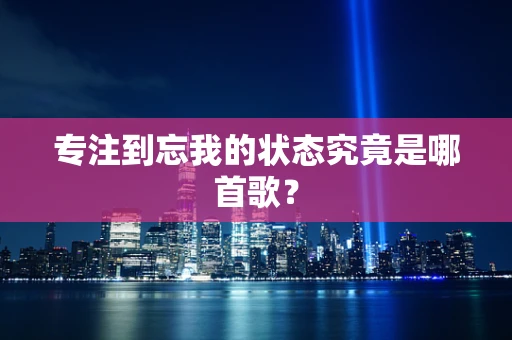 专注到忘我的状态究竟是哪首歌？