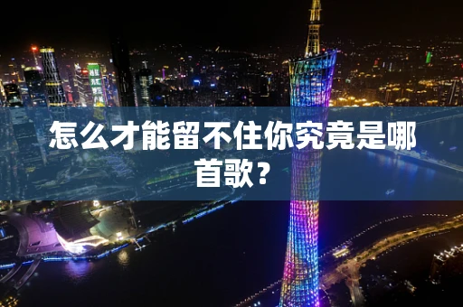 怎么才能留不住你究竟是哪首歌？