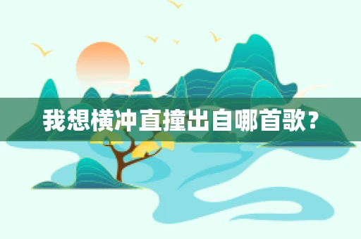 我想横冲直撞出自哪首歌？