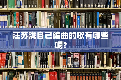 汪苏泷自己编曲的歌有哪些呢？