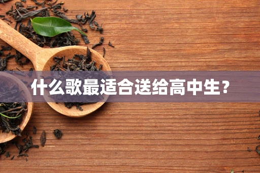 什么歌最适合送给高中生？