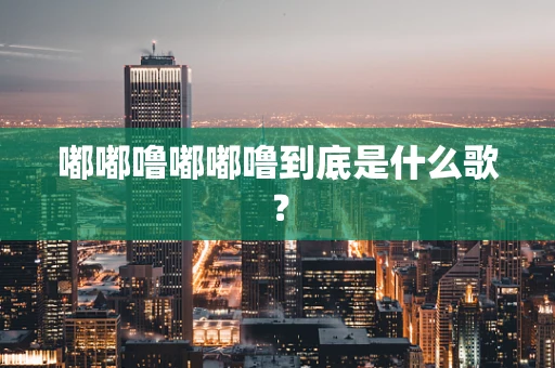 嘟嘟噜嘟嘟噜到底是什么歌？