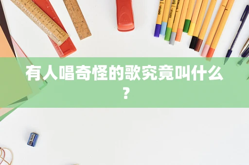 有人唱奇怪的歌究竟叫什么？