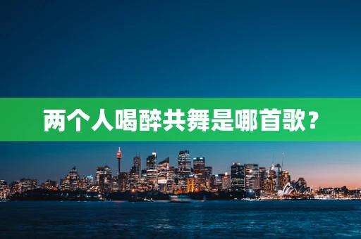 两个人喝醉共舞是哪首歌？