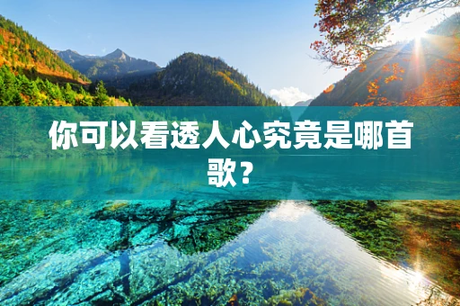 你可以看透人心究竟是哪首歌？
