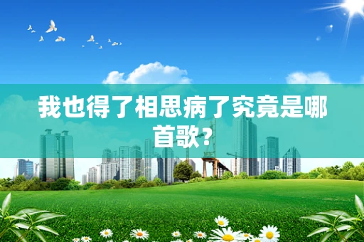我也得了相思病了究竟是哪首歌？