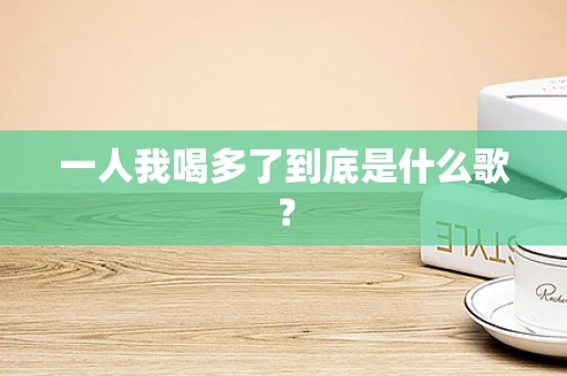 一人我喝多了到底是什么歌？
