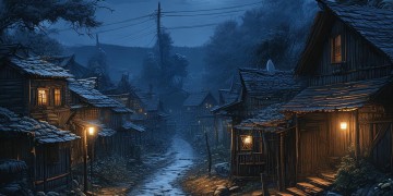 夜幕下靠近村庄到底是哪首歌？