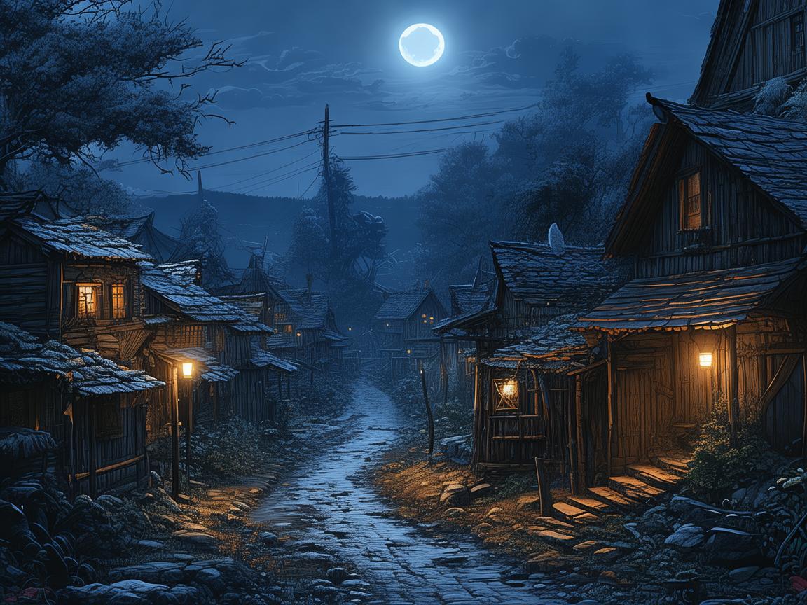 夜幕下靠近村庄到底是哪首歌？
