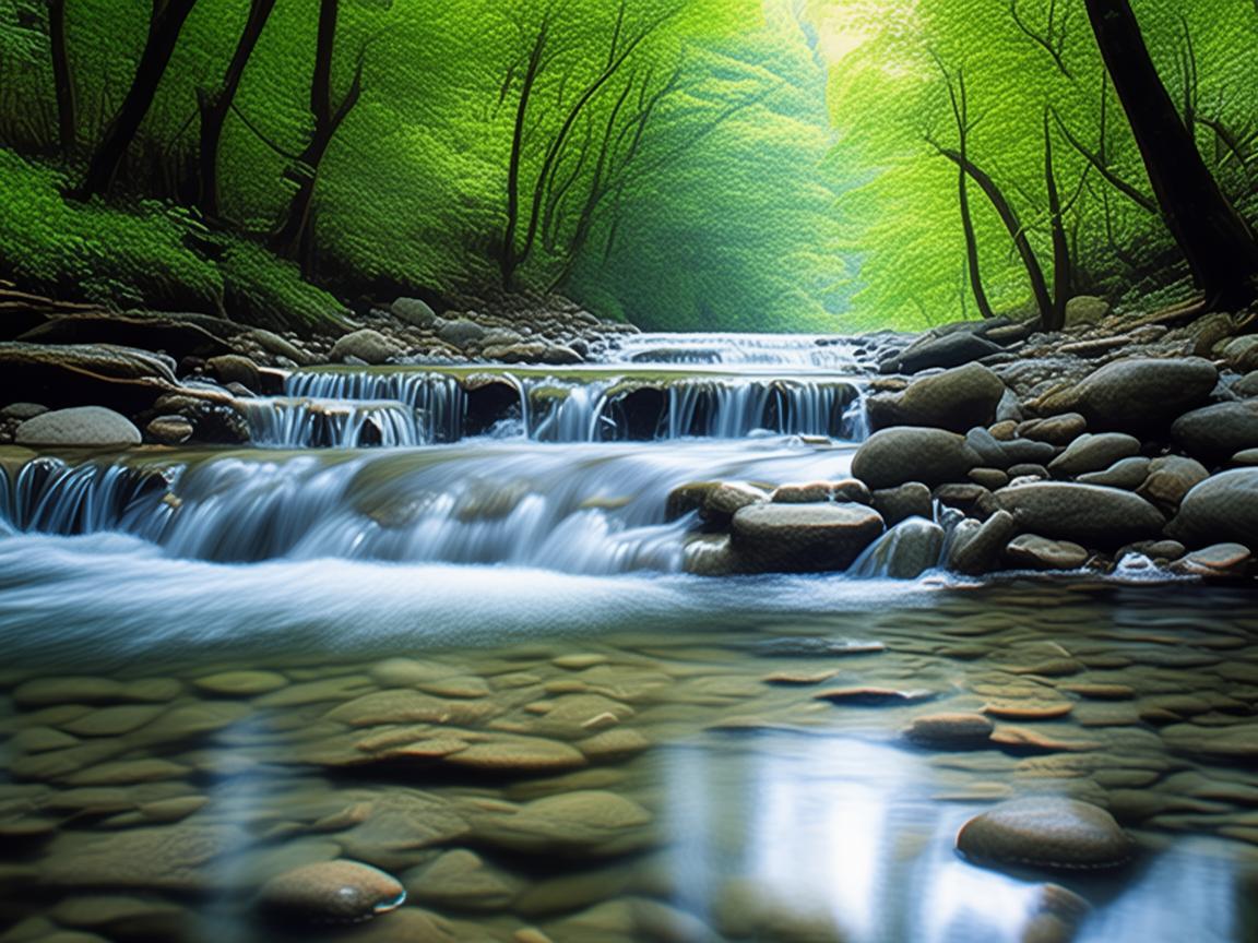 溪水哗哗唱着怎样的歌？